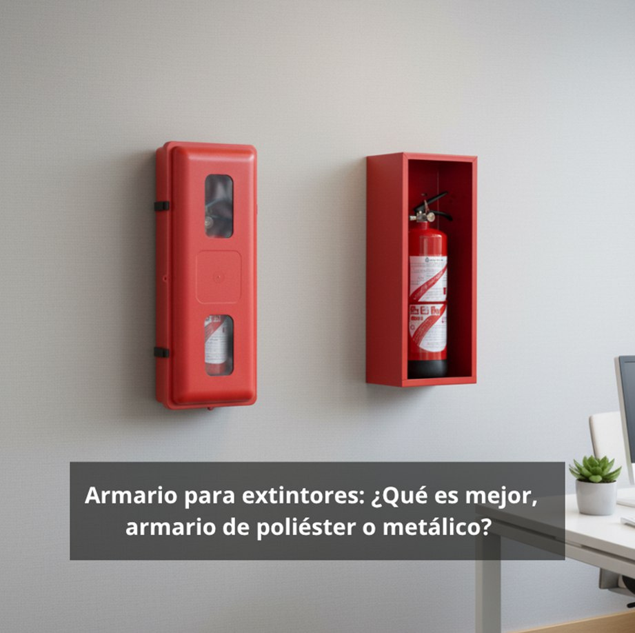 Armario para extintores: ¿Qué es mejor, armario de poliéster o metálico?- La importancia de una protección adecuada para los equipos de extinción